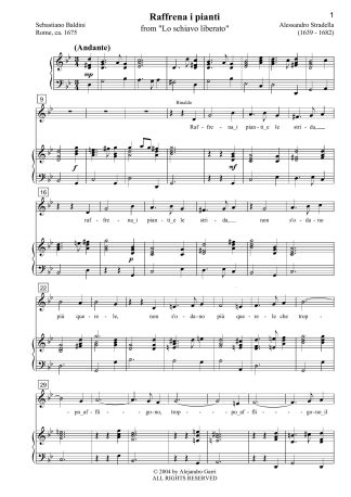 The Art of the Castrato Volume 1This anthology contains 60 arias by 38 composers from 57 operas dated between 1661 and 1772. The composers include Handel, Vivaldi, Scarlatti, Ariosti, J.C. Bach and Mozart. Each aria was composed for an alto castrato, making this collection unique and an invaluable tool for countertenors and contraltos who are looking for material for auditions and recitals. It is also highly useful for the scholar of the development of operatic music from the Baroque the birth of Classicism