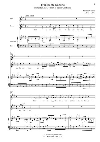 Sia maledetto Amor, Chamber Duet