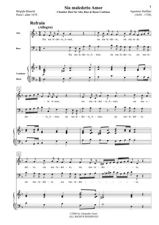 Dopo lungo servire, Cantata