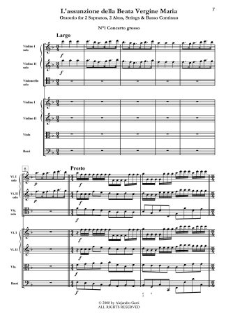 L’assunzione della Beata Vergine Maria, 2 Parts