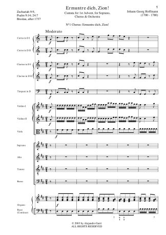 Ermuntre dich, Zion!, Cantata