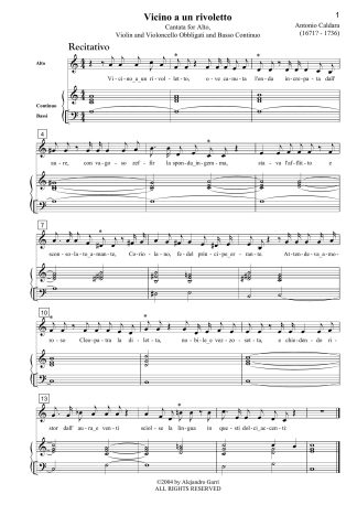 Quando parli, Cantata