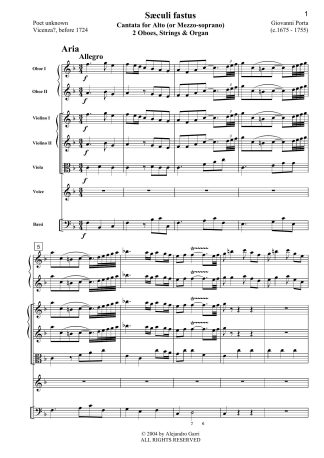 Lungi da me, pensier tiranno! HWV 125b, Cantata