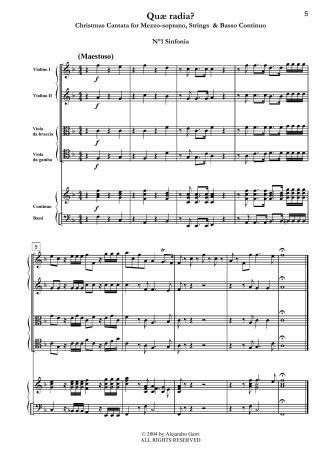 Quæ radia?, Christmas Cantata