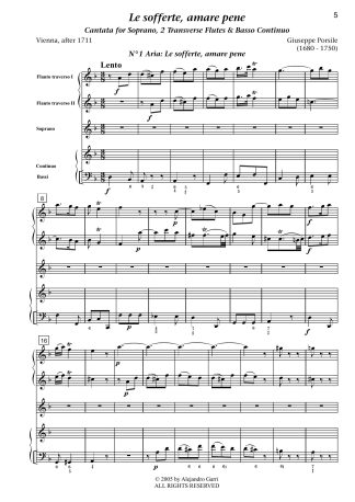 Io mi rido de’ tuoi dardi, Chamber Duet