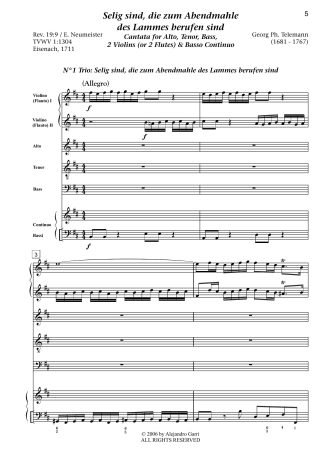 Sie ist gefallen, Babylon, die Große (TWV 1:1336), Cantata