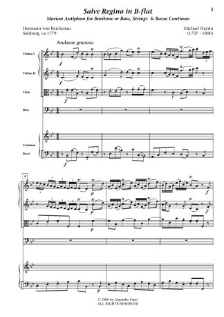 Salve Regina in A Major, Marian Antiphon