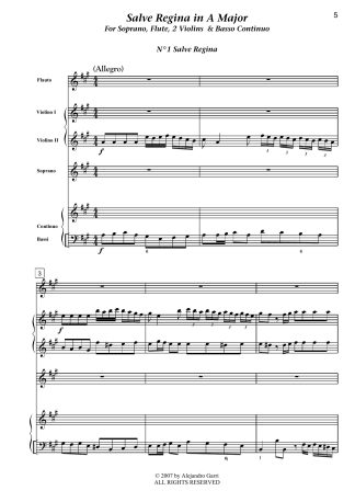 Salve Regina in A Major