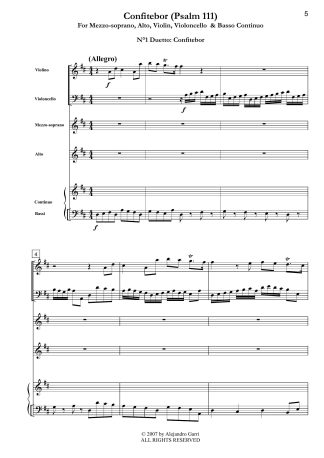 Langue, geme, sospira HWV 188, Chamber Duet