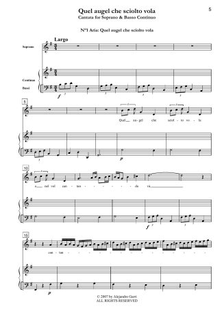 No, di voi non vo’ fidarmi HWV 189, Chamber Duet