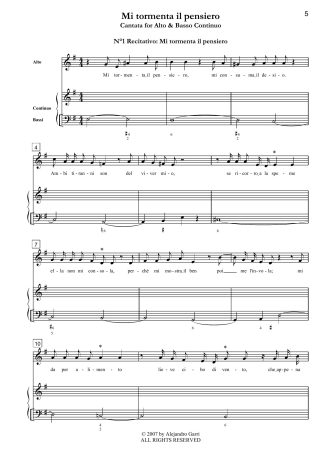 No, di voi non vo’ fidarmi HWV 190, Chamber Duet