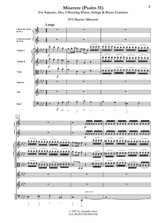 Astri di quel bel viso, Cantata