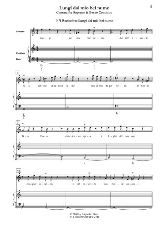 Del Tebro in su’ latina donzelletta, Cantata