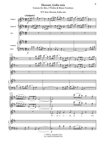 Ah, se mi veggo un giorno sciolto dalle catene, Cantata