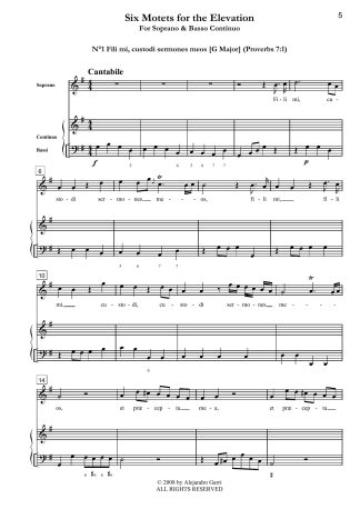 Abbandonata e sola, Cantata