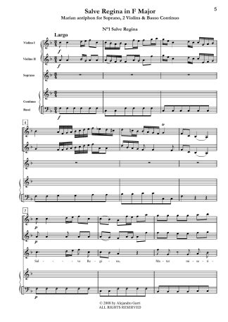 Salve, Regina in A minor, Marian Antiphon