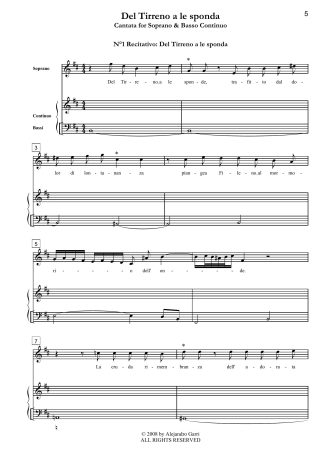 Menzognere speranze HWV 131, Cantata