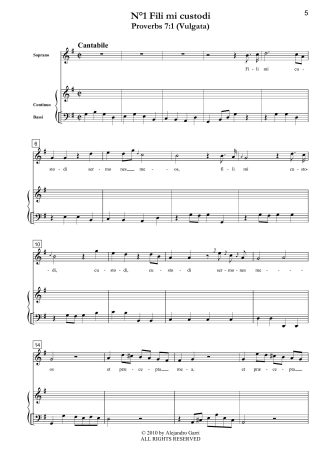 Tra le pompe fiorite, Cantata