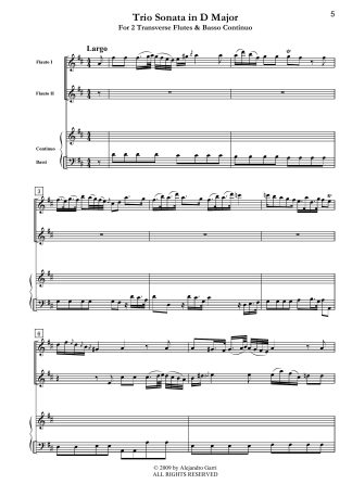 Trio Sonata N?11 in A Major