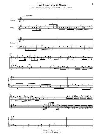 Trio Sonata N°12 in G Major