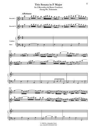 Trio Sonata in F Major (TWV 42:F7)