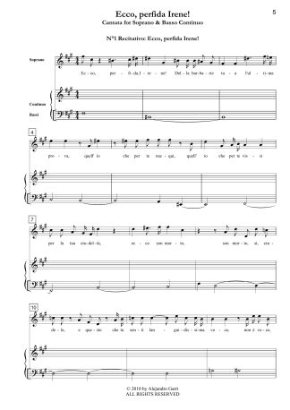 Il Prete Canta l'Amore, Volume 5, An Anthology of Chamber Duets with Basso Continuo; Io sarò sempre costante; Fe’ costante, eterno affetto