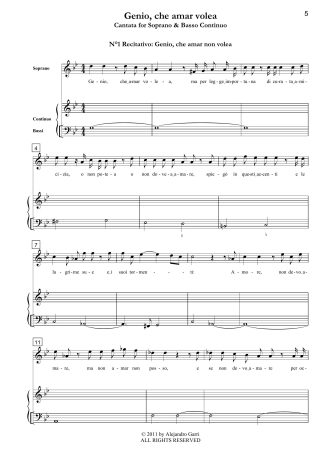 Allor ch'io dissi addio, Cantata