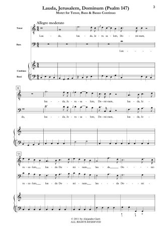 Lauda, Jerusalem, Dominum (Psalm 147), Motet