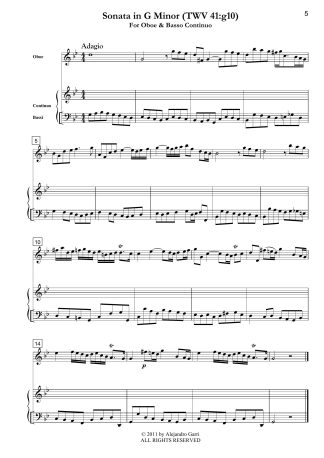 Seven Trio Sonatas, Volume 2, Sonata in G Major