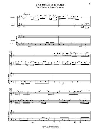 Seven Trio Sonatas, Volume 5, Sonata in C Major