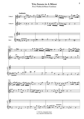 Trio Sonata in A Minor(TWV 42:a5)