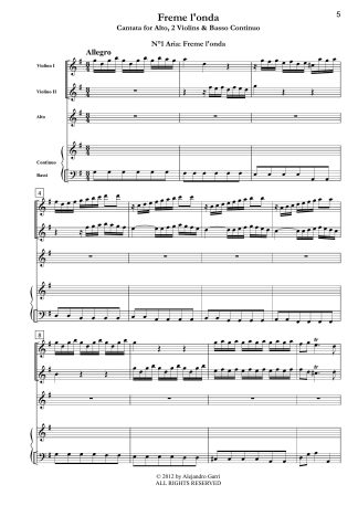 Freme l'onda (Naufragio vicino), cantata