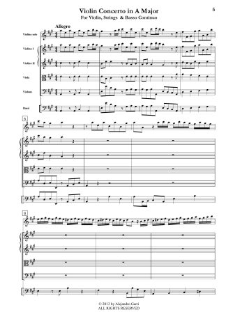 Violin Concerto in A Major (PasT A.2.3.5)