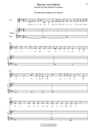 Piango, gemo, sospiro e peno (RV 675), Cantata