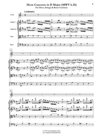 6 Trio Sonatas, Op.3,for 2 Violins & Basso Continuo (Full Score & 3 Parts) (Volume 5)