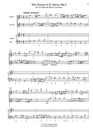 6 Trio Sonatas, Op.4, (Volume 1)