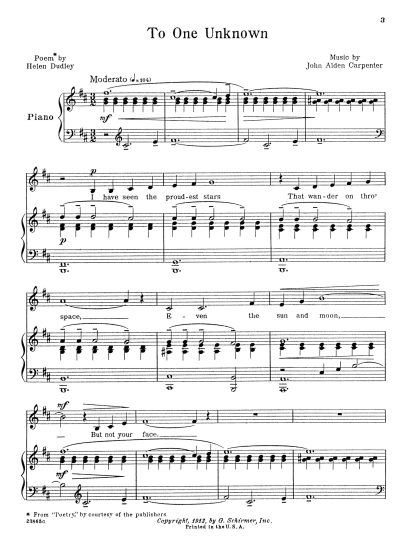 To One Unknown (Helen Dudley)