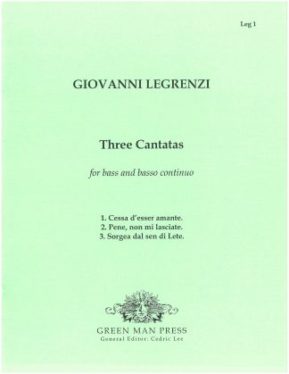 3 Cantatas for solo Bass from Cantate e canzonette,(1676) bc