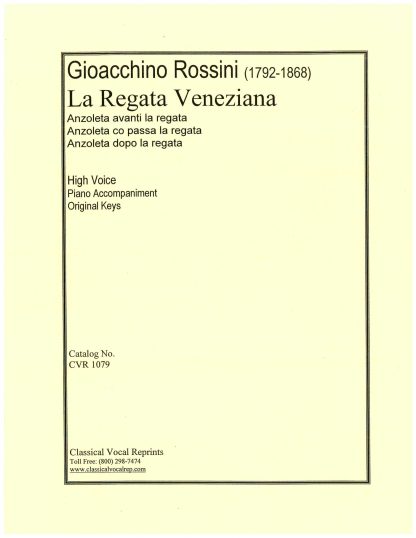 La Regata Veneziana (3 Songs for solo voice)