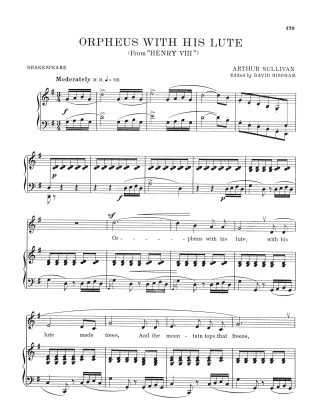 Orpheus with His Lute (Shakespeare) (G)