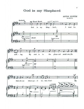 God is my Shepherd. (Psalm 23) Op.99 No. 4 (E) e.