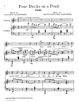 Four Ducks on a Pond {From the Cycle A Branch of Arbutus}