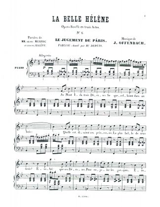 La Belle Helene Au Mont Ida trois Deesses {Judgement} f.