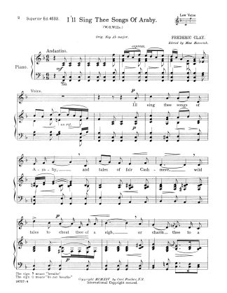 I'll Sing Thee Songs of Araby (F)
