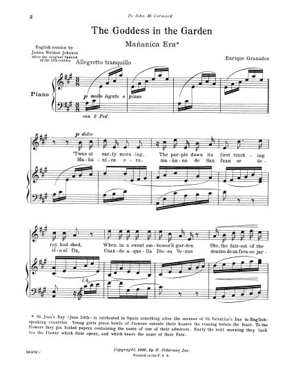 Mananica era (Canciones Amatorias # 2) (A) s. e.