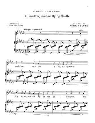 O swallow swallow flying South (Tennyson)