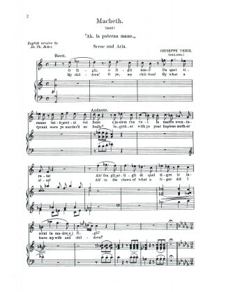 Macbeth Ah la paterna mano