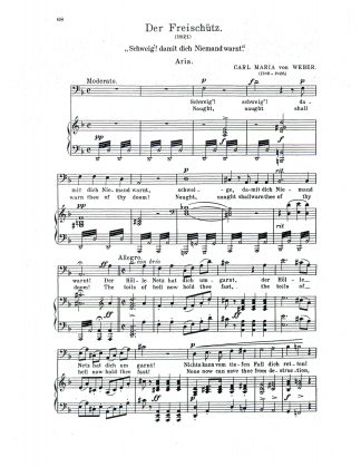 Freischutz Schweig'! damit dich Niemand warnt