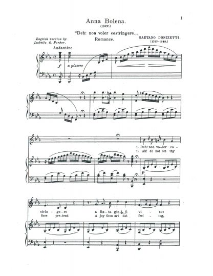 Anna Bolena Deh! non voler costringere