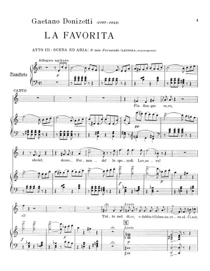 La Favorita O mio Fernando